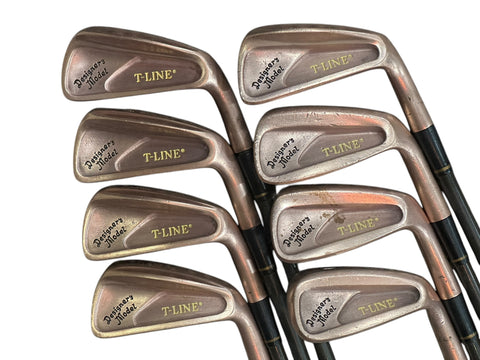 PGA T-Line BeCu Iron Set 3-10 PGA Sr Flex Shafts GP Tour Wrap Grips