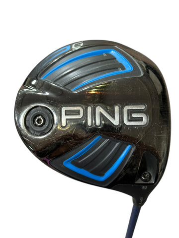 Ping G 9° Driver Fujikura 66g Stiff Flex Shaft Golf Pride Tour Velvet Grip