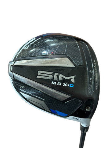 TaylorMade Sim Max•D 12° Driver Fujikura Pro 60g S Flex Shaft GP Tour Velvet Grip