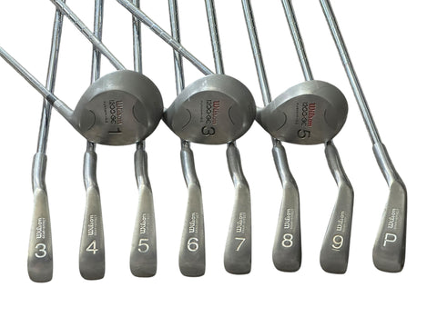 Wilson 1200 GE Irons Driver-PW Brunswick Propel II S Flex Shafts Sure Tac Grips