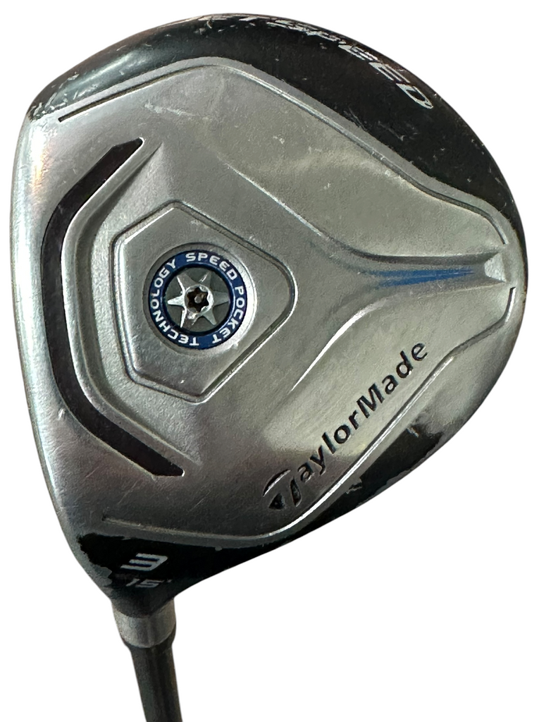 TaylorMade LH Jet Speed 15° 3 Wood Matrix Velox 69g S Flex Shaft Tour Velvet Grip