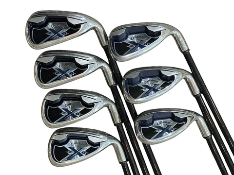 Callaway X20 Iron Set 6-SW +1/2" X Light 75g S Flex Shafts Crossline Grips
