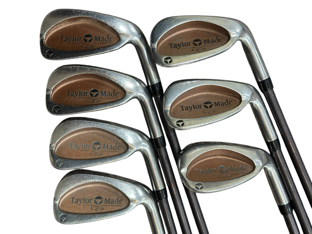 TaylorMade Burner LCG Iron Set +1/2" Bubble 2 S Flex Shafts Tour Wrap Grips