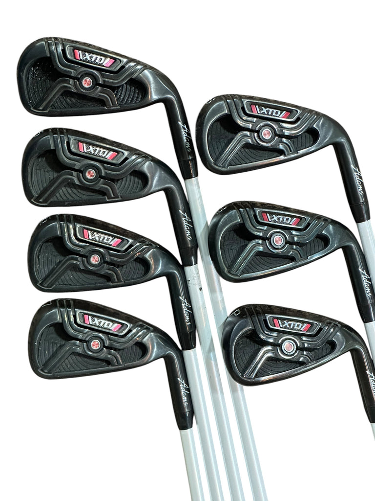 Adams XTD Iron Set 4-PW Ozik Program Q85 Stiff Flex Shafts Adams Grips