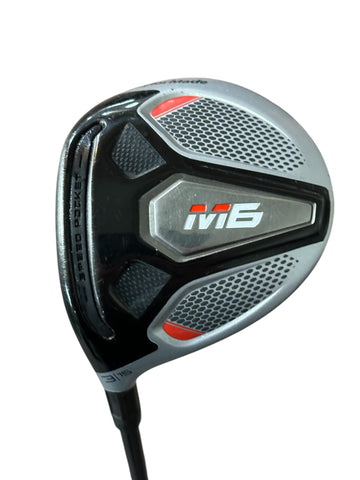 TaylorMade LH M6 15° 3 Wood Atmos 6 S Flex Shaft Golf Pride Tour Wrap Grip