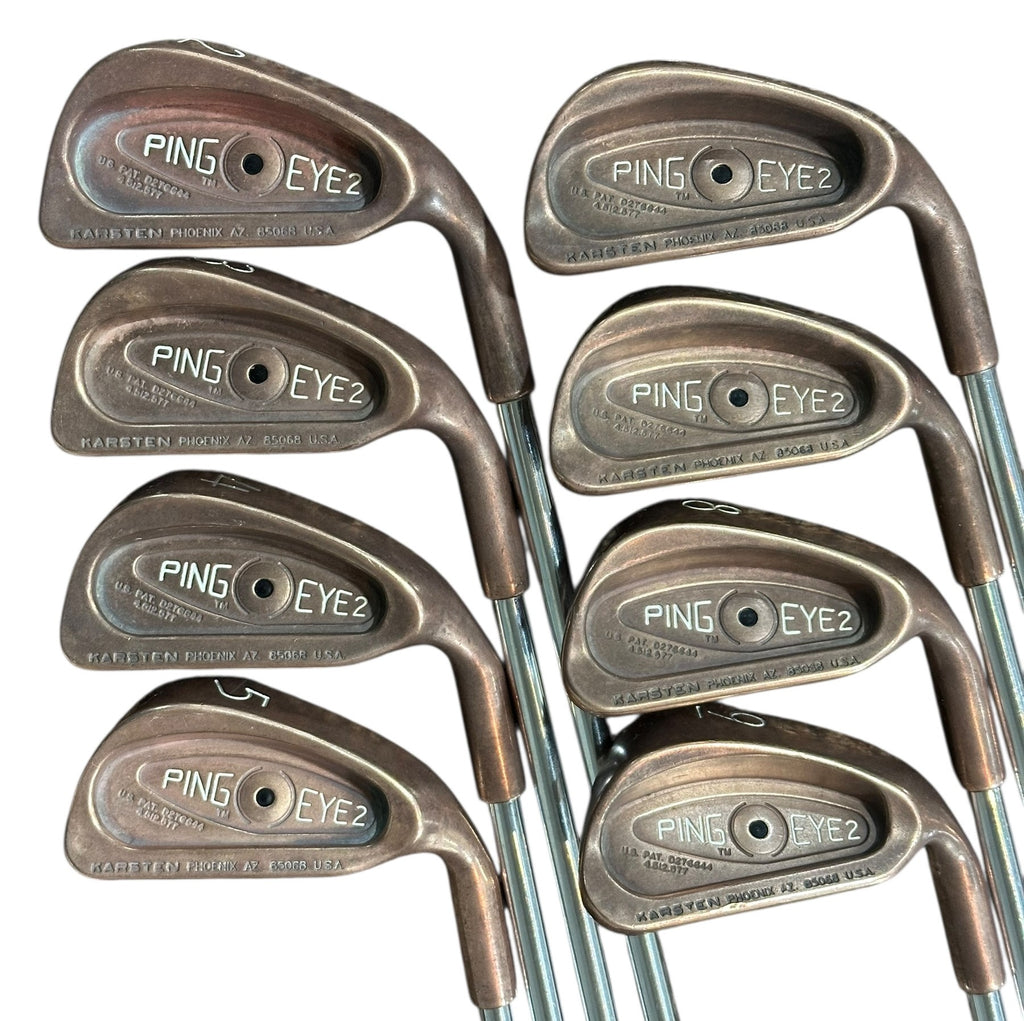 Ping Eye 2 BeCu Iron Set 2-9 (NO PW) Karsten Micro Tapered Shafts Ping Grips