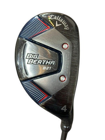 Callaway Big Bertha B21 21° 4 Hybrid RCH65 R Flex Shaft GP Tour Velvet Grip