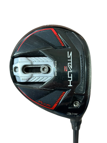 TaylorMade Stealth 2 Plus 15° 3 Wood Hzrdus Smoke 6.5 60g X Flex Shaft