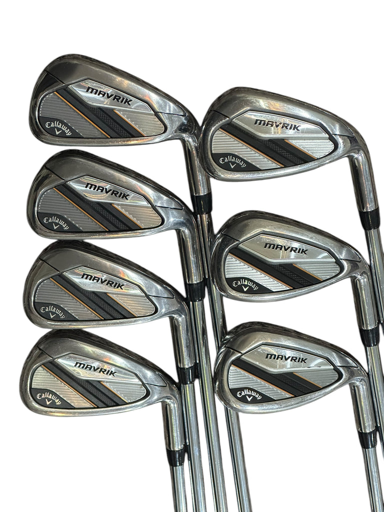 Callaway Mavrik Iron Set 5-AW +1" Elevate 95 S Flex Shaft GP Tour Velvet Grips