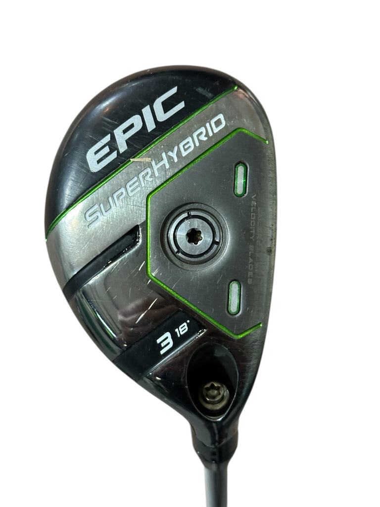 Callaway Epic 18° 3 Super Hybrid Steel Fiber FC 75g R Flex Shaft GP MCC Grip