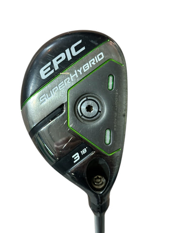Callaway Epic 18° 3 Super Hybrid Steel Fiber FC 75g R Flex Shaft GP MCC Grip