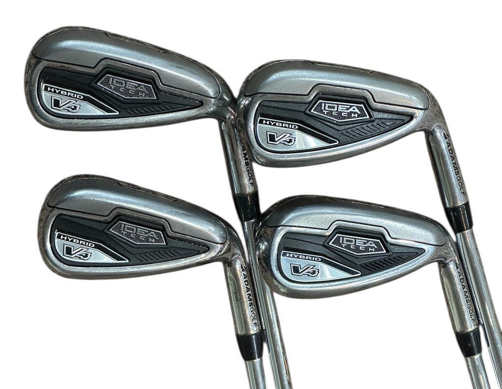Adams Idea V4 Hybrids 7, 8, 9, GW DG S300 Stiff Flex Shafts (NEEDS GRIPS)
