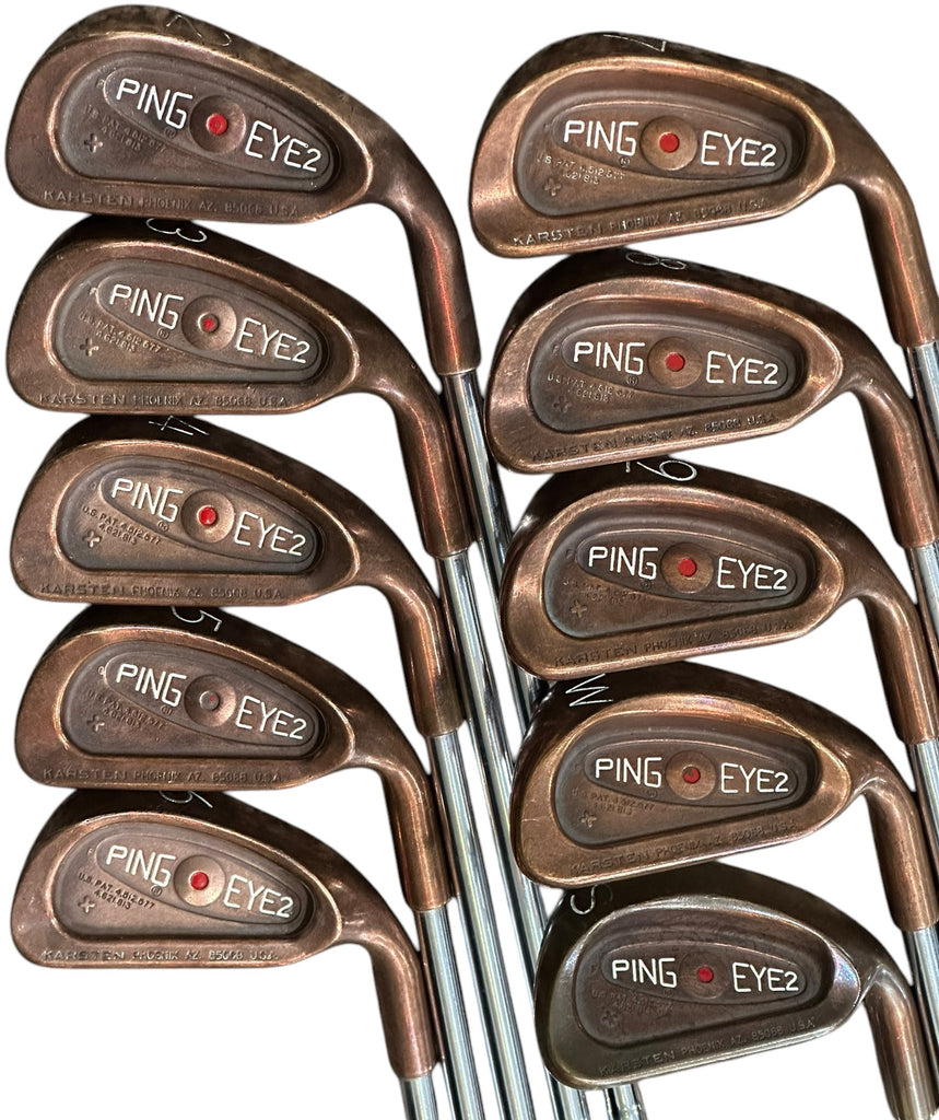 Ping BeCu Eye 2 + Red Dot  Irons 2-SW KT-M/ZZ Lite S Flex Shafts Geoleap Grips