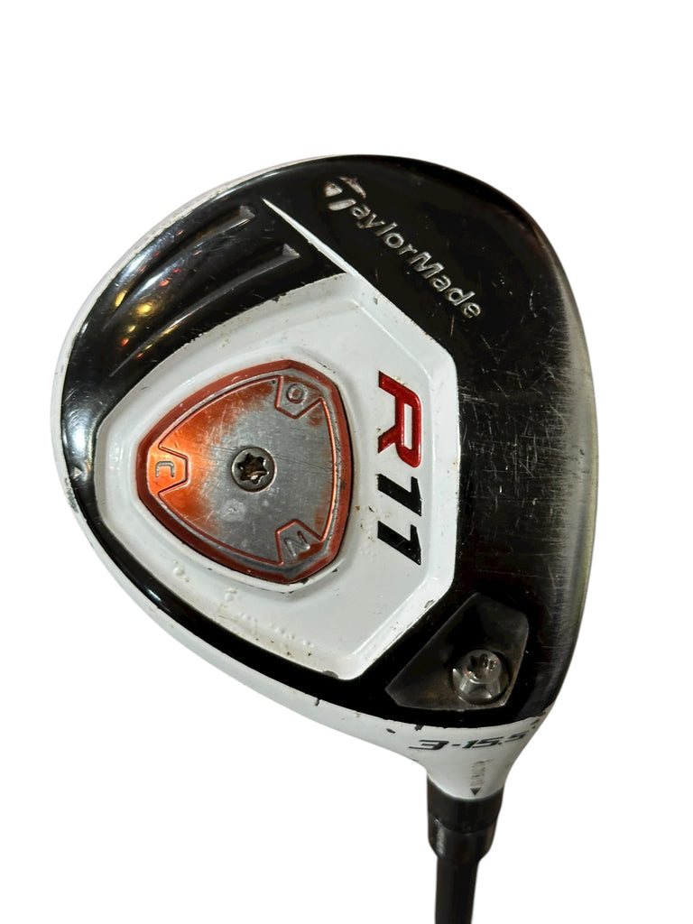 TaylorMade R11 15.5° 3 Wood R11 Blur 70g Stiff Flex Shaft Lamkin Crossline Grip