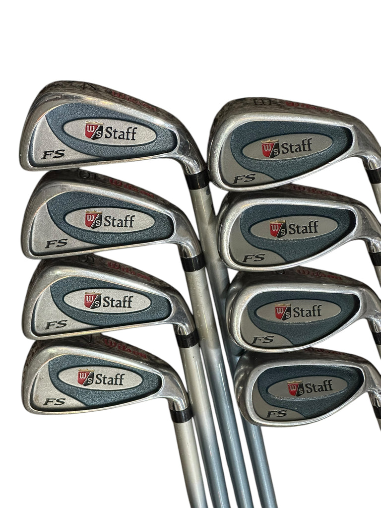 Wilson Fat Shaft FS Iron Set 4-SW -1" FS Petite Ladies Flex Shafts Crossline Grips