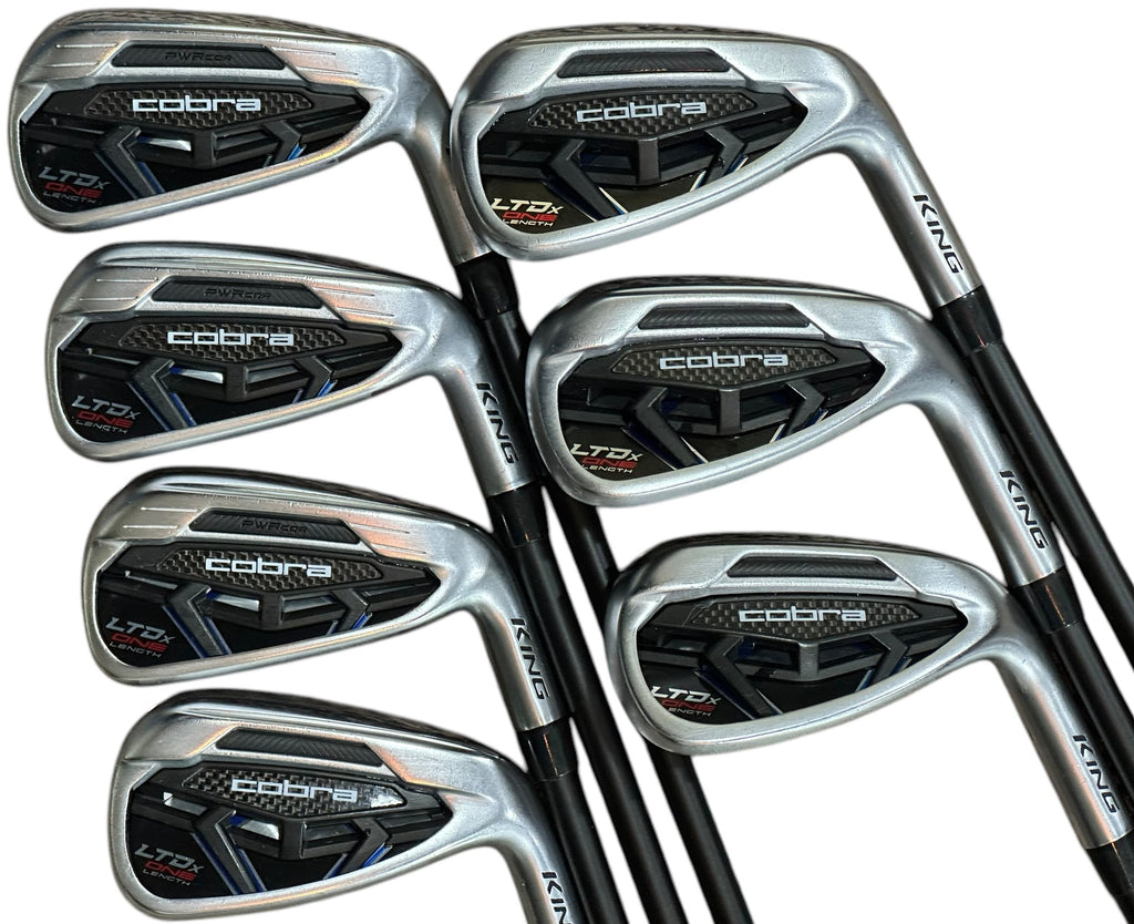 Cobra LTDX One Length Iron Set 37" KBS 85g S Flex Shafts GP Tour Velvet Grips