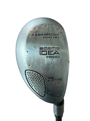 Adams Idea Tight Lies i•Wood 17° 3 Hybrid Iron Aldila S Flex Shaft Adams Grip