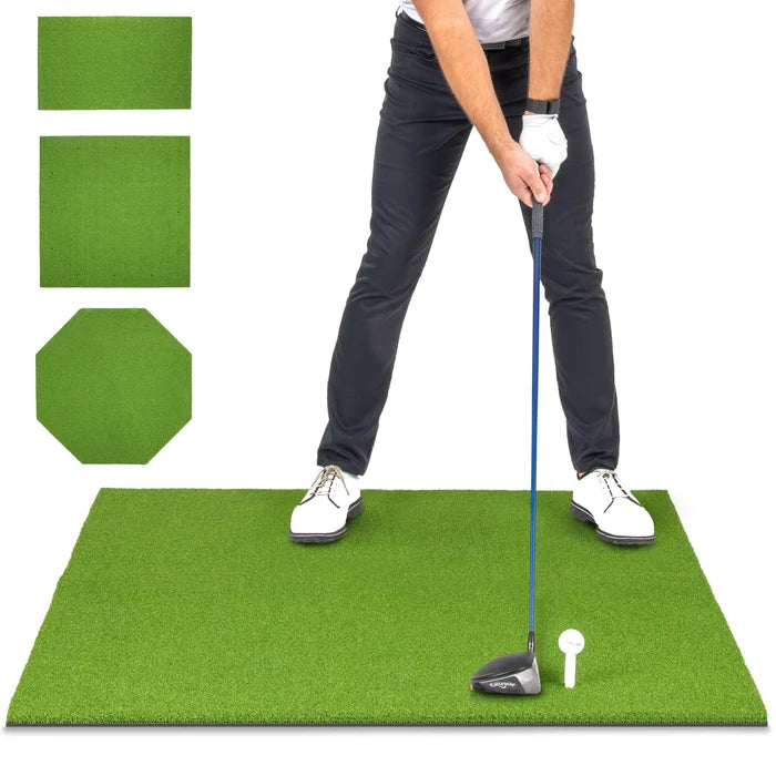 GoSports Golf 5' x 4' Pro Golf Hitting Mat, 15 mm Rectangle