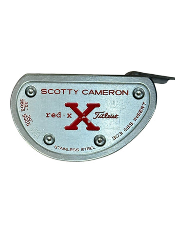 Titleist Scotty Cameron Red X 35" 330g Putter Orig Shaft SuperStroke Tour 5.0 Camo Grip