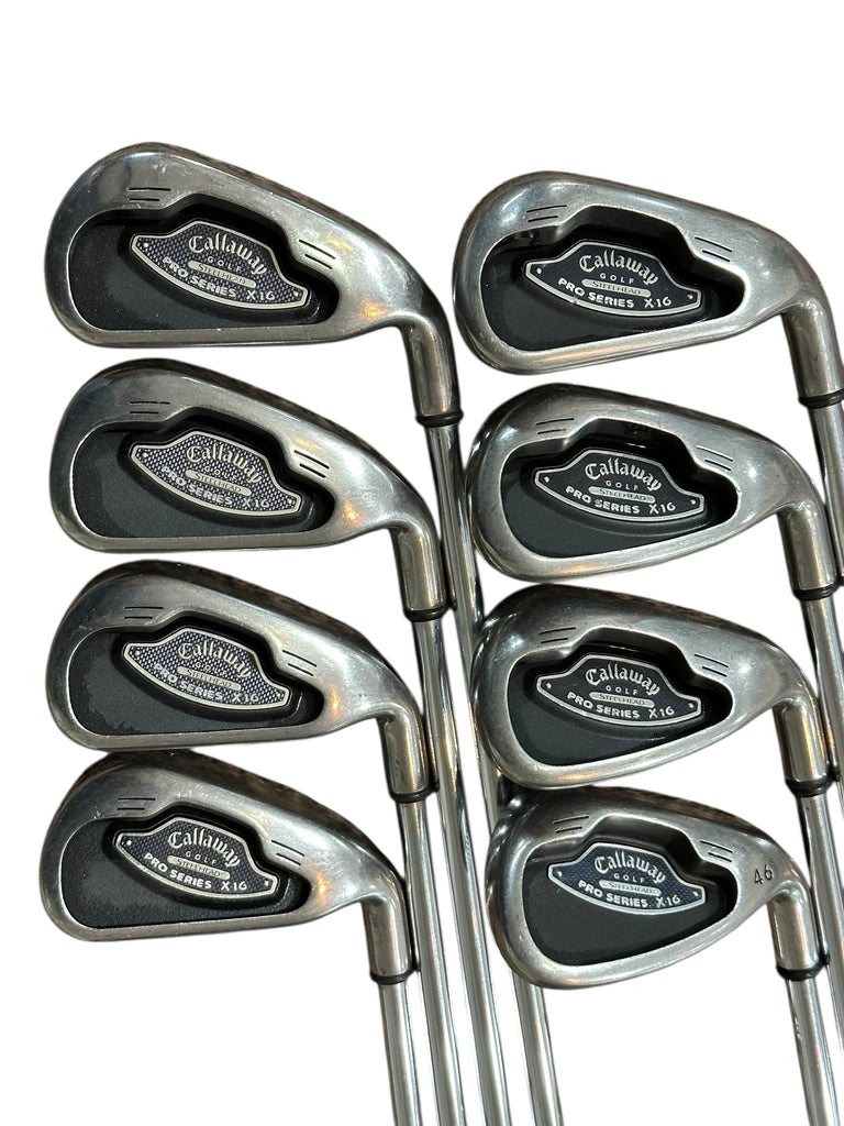 Callaway Steelhead Pro Series X16 Irons 3-PW DG S300 S Flex Shafts MCC Grips