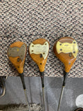 H&B Louisville Grand Slam Reg 483030 Persimmon Woods Set Driver, 2 Wood, 3 Wood S Flex