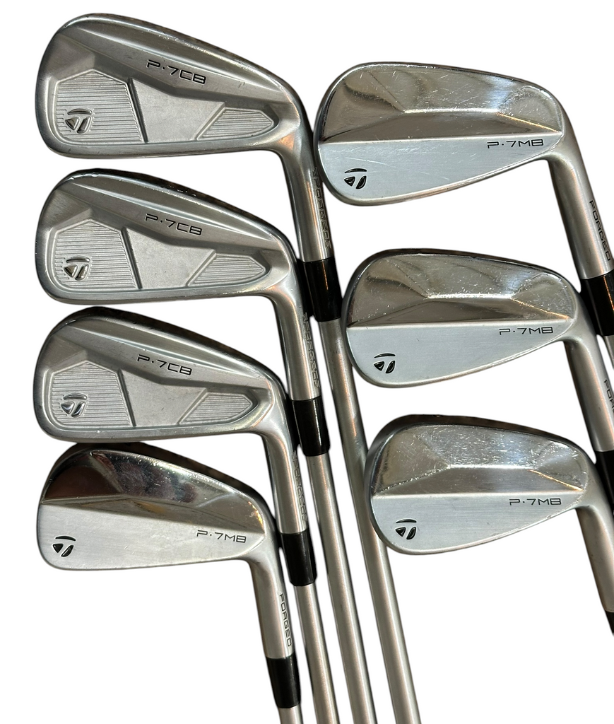 TaylorMade P7CB-P7MB Iron Set 4-PW KBS Tour C-Taper 130X X Flex Shafts