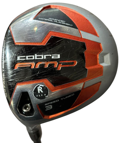 Cobra LH Amp 15° 3 Wood RIP 50g Regular Flex Shaft Lamkin REL Grip