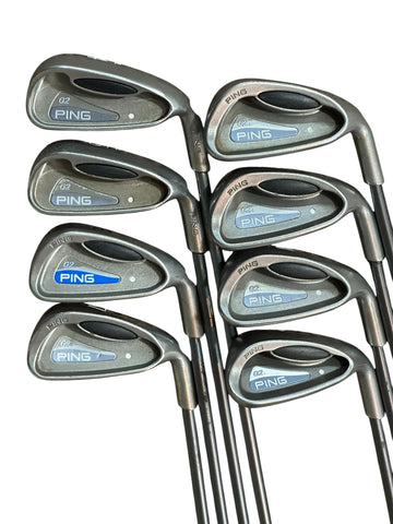 Ping G2L Iron Set 4-SW -1/2" TFC100 Senior Flex Shafts Lamkin Crossline Grips