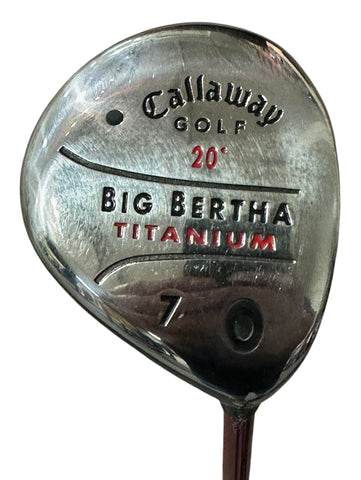 Callaway Big Bertha 20° 7 Wood RCH 75g Stiff Flex Shaft Callaway Grip
