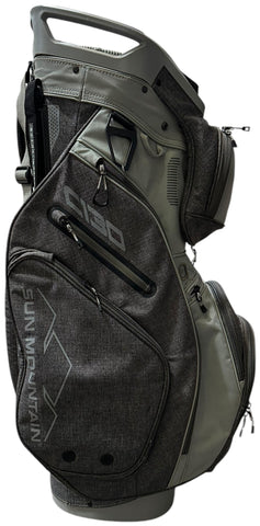 Sun Mountain C-130 Cart Bag 14-Way Divider 10 Pockets Strap Handle Grey