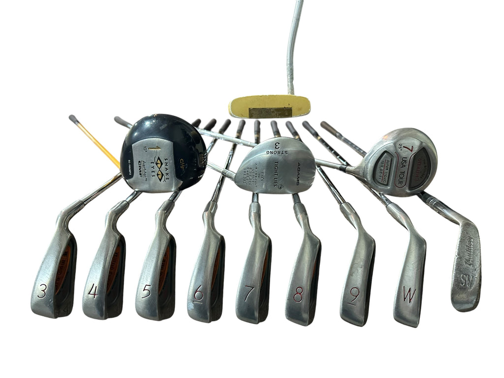 Snake Eyes Adams Delta MRH Complete Golf Club Set Stiff Flex SET-100226T02