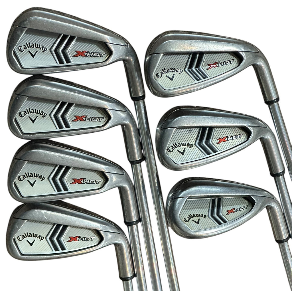 Callaway X Hot Iron Set 5-PW, SW X Hot Uniflex Shafts Callaway Grips