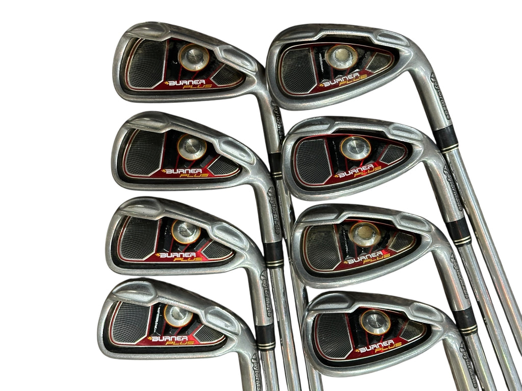 TaylorMade Burner Plus Iron Set 4-AW +1/2" Burner 85 Uniflex Shafts TM Grips