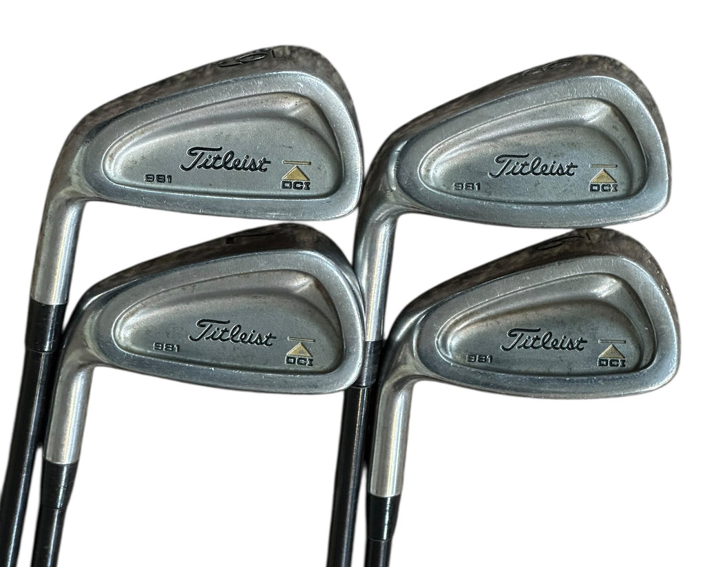 Titleist LH DCI 981 Irons 6, 7, 8, 9 Std Length Grafalloy R Flex Shafts