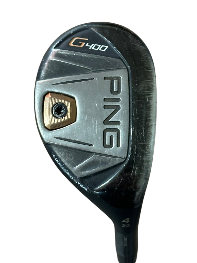 Ping G400 22° 4 Hybrid Oban Revenge 85g R Flex Shaft Golf Pride Z Grip