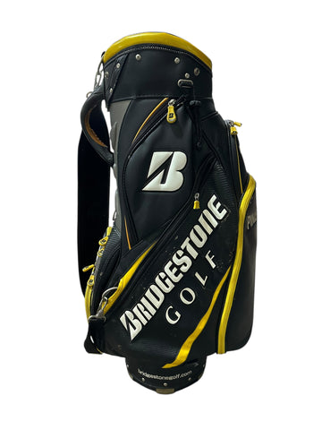 Bridgestone Staff Bag 6-Way Divider 8 Pockets Strap Handle Rain Hood
