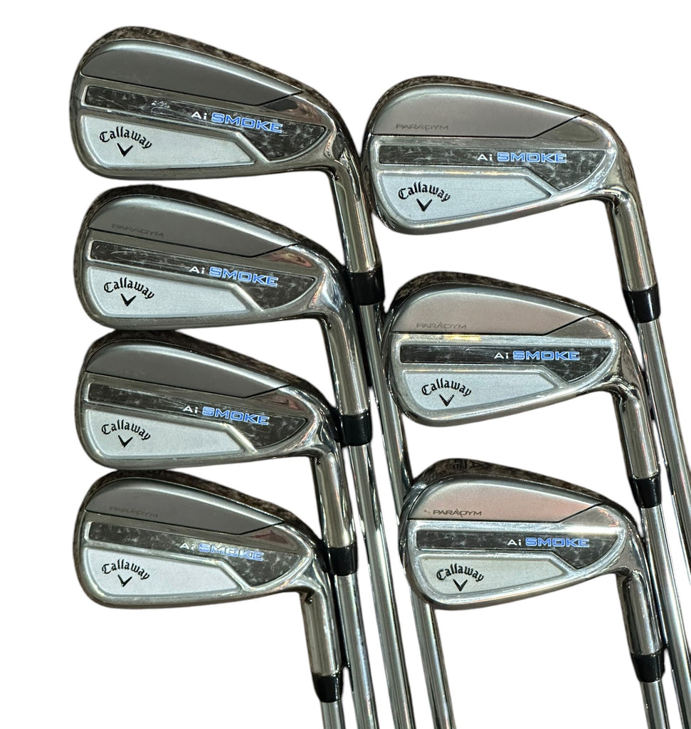 Callaway Ai Smoke Irons 5-AW Elevate MOH 95g S Flex Shafts Lamkin Sonar Grips