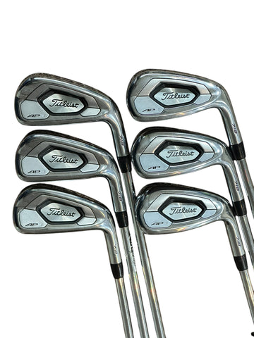 Titleist 718 AP3 Iron Set 5-PW AMT R300 Red R Flex Shafts Tour Wrap Grips
