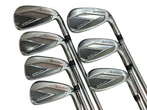 TaylorMade Stealth Irons 4-PW +1/2" KBS Max 85 S Flex Shafts Crossline Grips