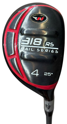 Wishon Golf 318 RS Rail Series 25° 4 Hybrid S2S Red R Flex Shaft Tour Velvet Grip