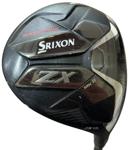 Srixon ZX MKII 15° 3 Wood Hzrdus RDX Smoke 5.5 R Flex Shaft GP CPX Grip
