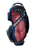 Sun Mountain Cart Bag 15-Way Divider 8 Pockets Strap Handle Rain Hood