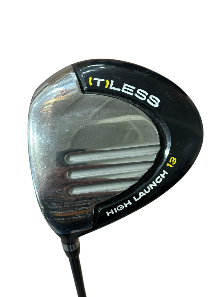 TeeLess LH High Launch 13° Driver w/HC Teeless 60g R Flex Shaft Teeless Grip