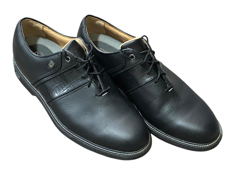 Foot Joy Dry Joys Premiere Series Versa Trax Golf Shoes Size US 10.5 Black Leather