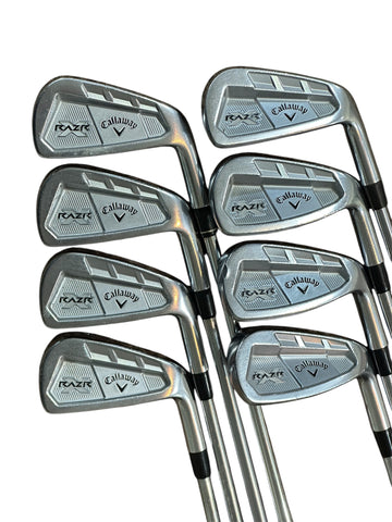 Callaway Razr X Iron Set 3-PW Project X PXi 6.0 S Flex Shafts Lamkin REL Grips