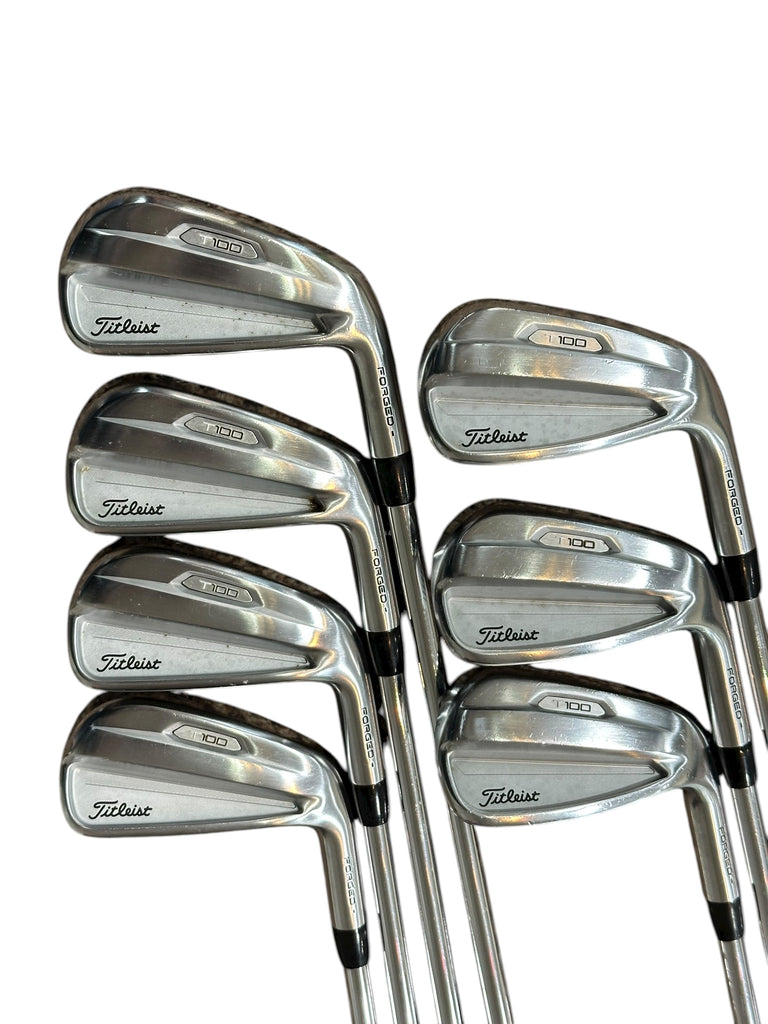 Titleist T100 Forged Irons 4-PW AMT Red S300 S Flex Shafts Tour Velvet Grips