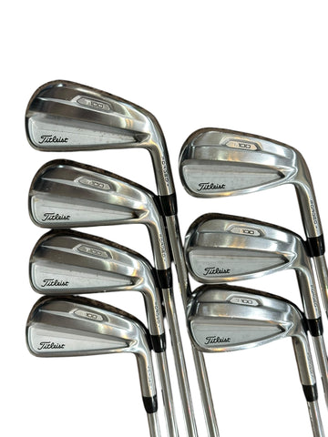 Titleist T100 Forged Irons 4-PW AMT Red S300 S Flex Shafts Tour Velvet Grips