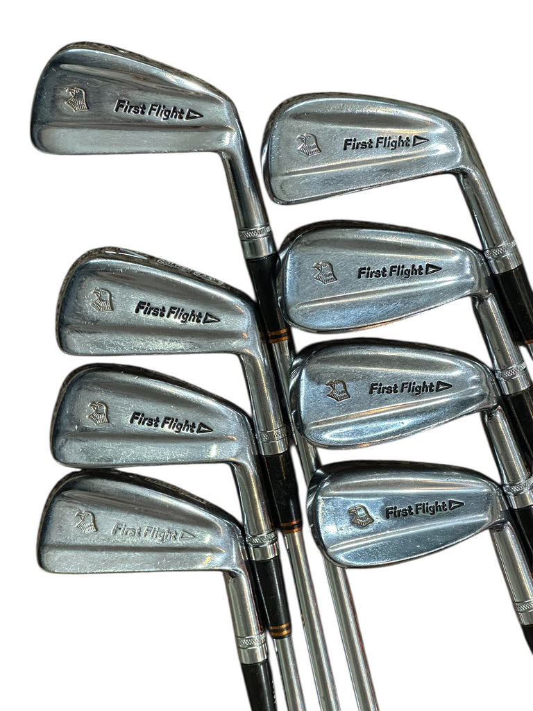 First Flight Golden Eagle Iron Set 2-PW (NO 3 IRON) Hex Flex Stiff Flex Shafts