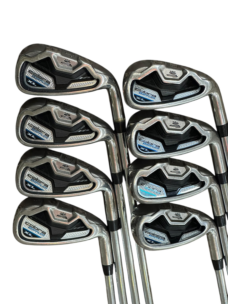 Cobra Baffler XL Irons 4-GW +1/2" Baffler S Flex Shafts GP Tour Wrap Grips