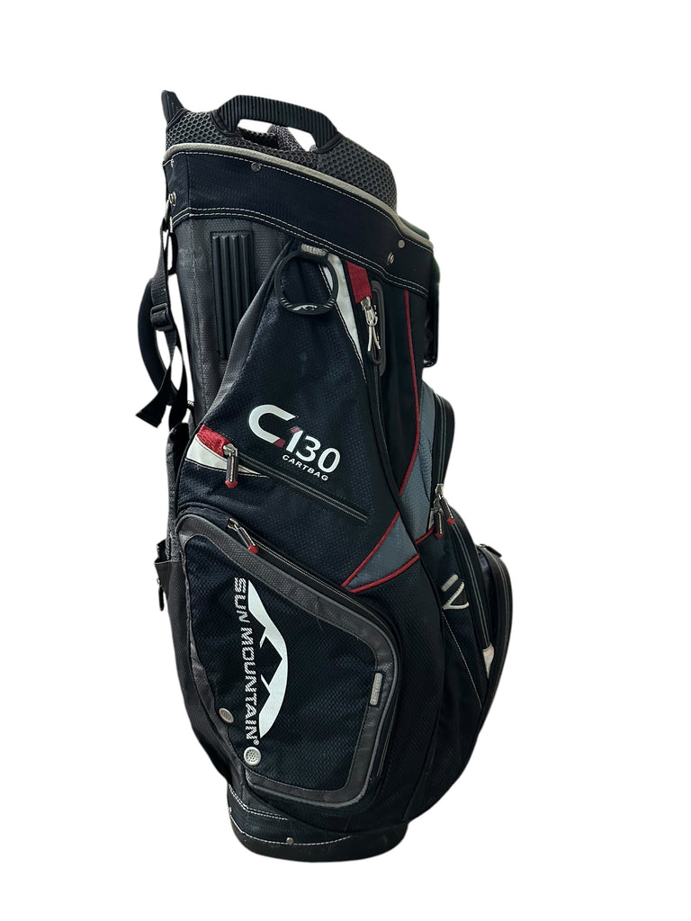 Sun Mountain Cart Bag 15-Way Divider 9 Pockets Shoulder Strap Carry Handle